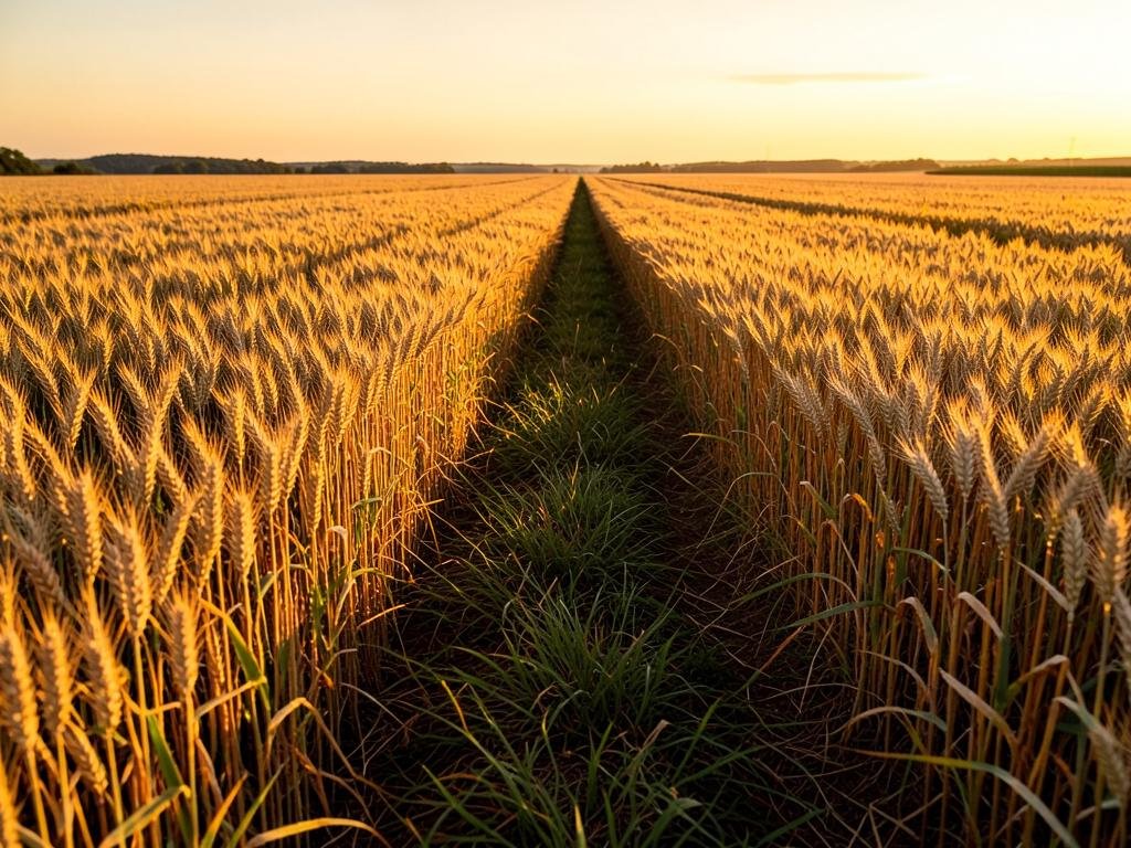 Estudo Bíblico Mesa simples com pão e cálice ao entardecer